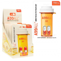 ADDALL xr - Improved Concentration - Increased Energy and Mental Focus (2 Capsules x 12 packs)