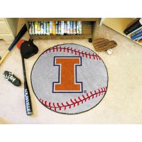 University of Illinois Baseball Rug