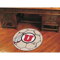University of Utah Soccer Ball Rug
