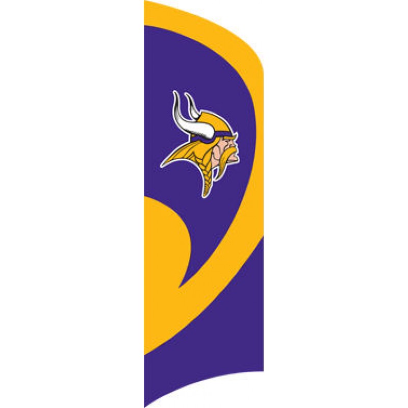 Minnesota Vikings Tall Team Flag Kit with Pole