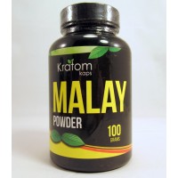 Kratom Kaps - Malay All Natural Organic Powder (100gr) Bottle