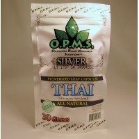 OPMS Silver Green Vein Thai - All Natural Caps (60ea)