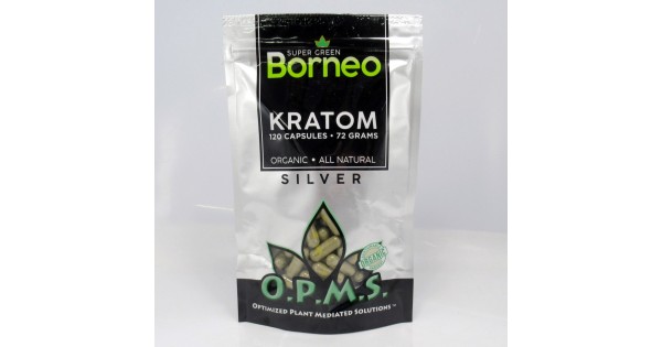 Capsules : OPMS Silver Super Green Borneo - Organic - All Natural Caps ...