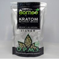 OPMS Silver Super Green Borneo - Organic - All Natural Caps (480ea)