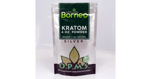 Powders : OPMS Silver Super Green Borneo - All Natural Organic POWDER (4oz)