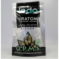 OPMS Silver White Vein Indo - Organic - All Natural Caps (60ea)