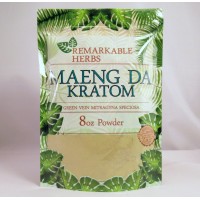 Remarkable Herbs 100% All Natural Maeng Da (Green Vein)  Powder (8oz)