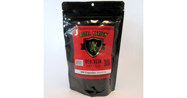 Capsules : Royal Kratom Red Vein Premium Capsules (300ea)