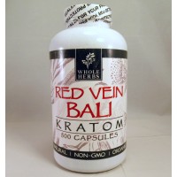 Whole Herbs - Red Vein Bali Capsules - Natural | Non-GMO | Organic (500ea)