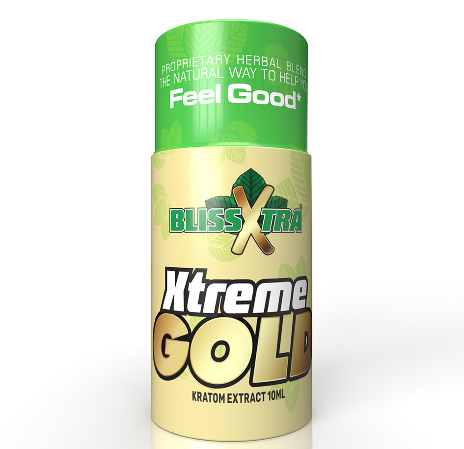 Kratom Extract Shots : Bliss Xtra Xtreme Gold Shot 10 mL (1)(Samples)